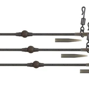 Edges Tuff Tungsten Tubing Heli-Clip Rigs - 3pcs - Voor Helikoptermontages