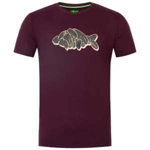 Outline - T-Shirt - Burgundy
